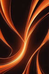 Canvas Print - orange lights abstract theme background for banner or invitation card illustration art design