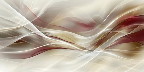 Poster - Background with wavy lines, soft edges, light colors, blurred shapes, delicate curves, and minimalist style. The overall design is simple yet elegant, featuring an abstract pattern 