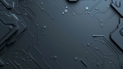 Poster - abstract tech background with circuitry - abstract technology background with circuitry pattern desi