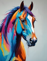  horse head painting