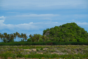 Wall Mural - limestone mountain view In Sam Roi Yot National Park Prachuap Khiri Khan Province, Thailand