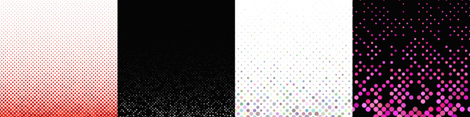 Poster - Abstract geometrical dot pattern collection
