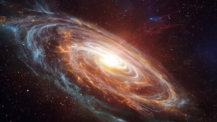 Wall Mural - majestic galaxy swirl amidst cosmic starscape
