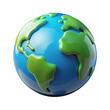 © dayalguru - 3D glossy plastic earth with detailed continents and vibrant colors