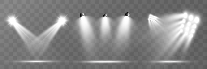 Aufkleber - Realistic spotlights for lighting.Equipment for illumination.	
