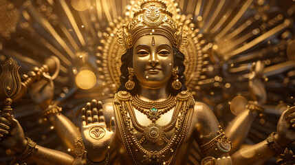 Vishnu, wallpaper, god of wealth and prosperity