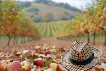 Wall Mural - Autumn Harvest Hat