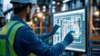 © Annawet boongurd - Cropped view of construction engineer inspecting structure with tablet using AI in structural analysis.