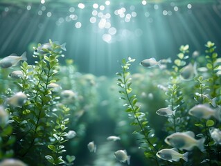Poster - Biotechnology Advancing Aquaculture Genetically Enhanced Fish in Sustainable Farm with Lush Aquatic Environment