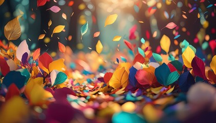 Wall Mural - Colored confetti