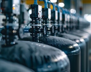 Poster - Advanced Water Purification Plant with Automated Monitoring Systems Ensuring Clean Water Supply