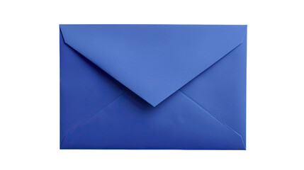 Blue envelope on a transparent background