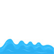 © AKEH ELEMENT - Blue wave Water flat vector