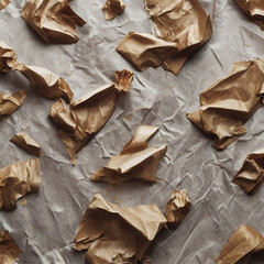 crumpled paper background, paper texture with a golden brown color,  texture of crumpled paper texture like stone
