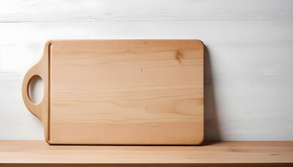 Wall Mural - chopping board on a white background