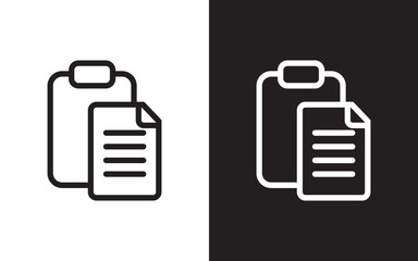 Poster - Copy and paste icon vector, clipboard symbol, paste flat vector icon from paste collection for web,