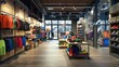 © RereArt - Modern and spacious retail store interior with a variety of outdoor gear and clothing