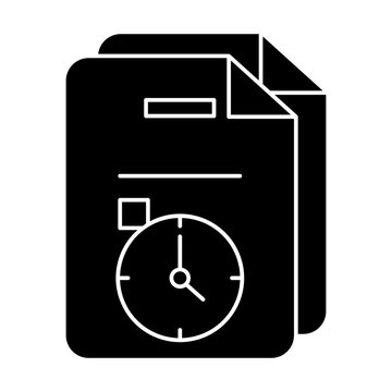Schedule Report Glyph