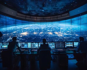 Poster - Advanced Aerospace Control Room Monitoring Space Missions and Satellite