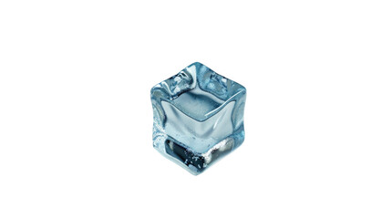 Poster - Ice cube on a transparent background