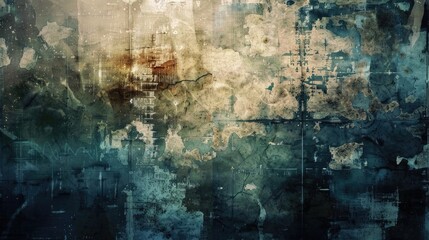 Aufkleber - Grunge background with an abstract design