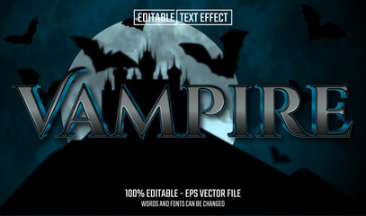 Wall Mural - vampire editable text effect