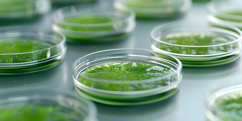 Petri dishes grow mold and algae used to create artificial meat. Concept Synthetic Biology, Lab Cultures, Alternative Proteins, Food Innovation, Biotechnology