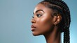 © Marco - BEAUTIFUL BLACK WOMAN IN PROFILE WITH A DREADS HAIRSTYLE