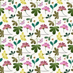 Canvas Print - seamless floral pattern