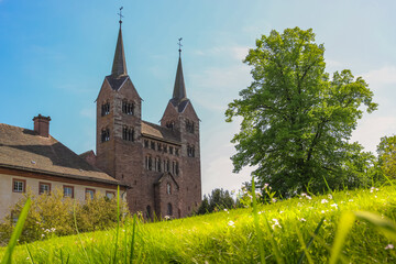 View of the Church at the Carolingian Westwork and Civitas, Corvey, Germany