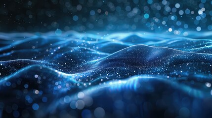 Poster - Technology Particle Abstract Background