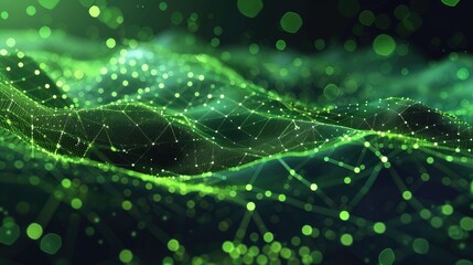 Poster - Technology Particle Abstract Background