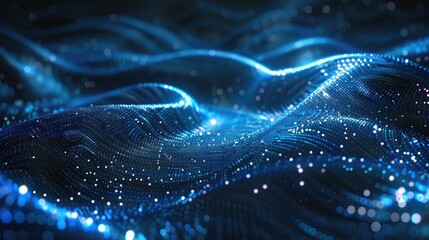 Poster - Technology Particle Abstract Background