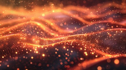 Poster - Technology Particle Abstract Background