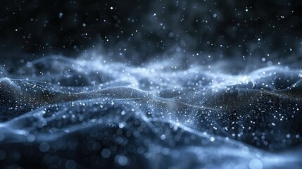 Poster - Technology Particle Abstract Background