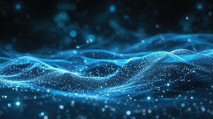 Poster - Technology Particle Abstract Background