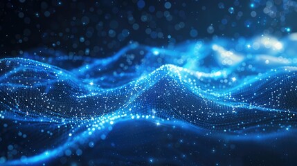 Poster - Technology Particle Abstract Background
