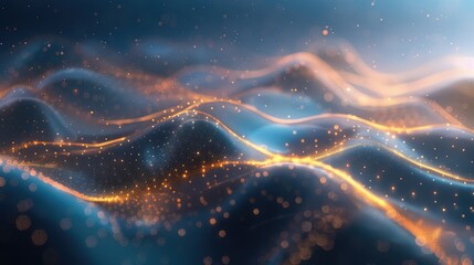 Poster - Technology Particle Abstract Background