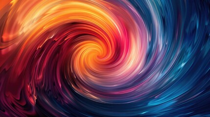 Poster - Vibrant swirls of abstract colors in motion