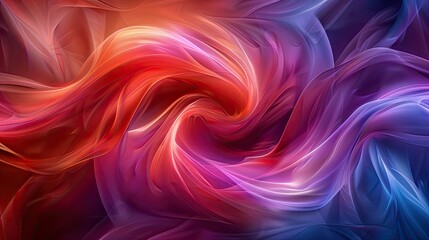 Poster - Vibrant swirls of abstract colors in motion