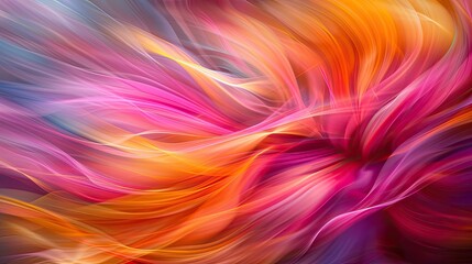 Poster - Vibrant swirls of abstract colors in motion
