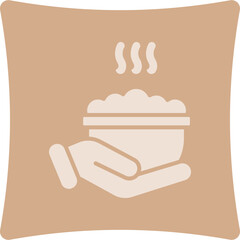 Wall Mural - Food Glyph Art Box Icon