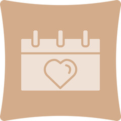 Poster - Wedding Glyph Art Box Icon