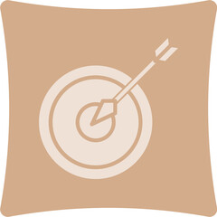 Canvas Print - Target Glyph Art Box Icon