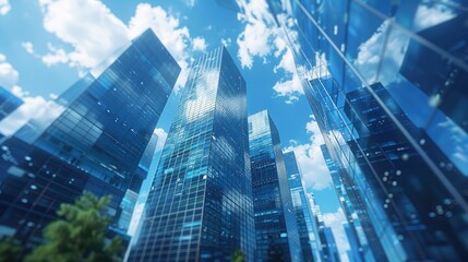 Poster - Virtual reality cityscape in digital realm