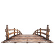 © Ammar Anwar  - Wooden bridge isolated on white background clipping path Isolated Bridge White Background Concept