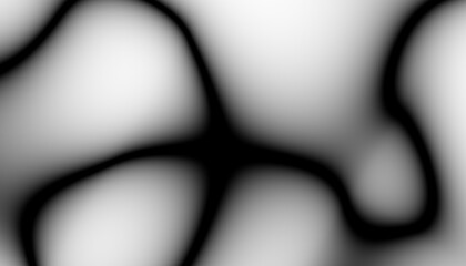 Poster - Abstract black blur thin linear abstract curved wavy wide pattern for background, wallpaper, banner, label etc. Overlay png design