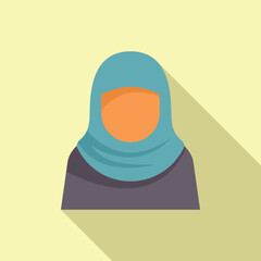 Poster - Muslim woman wearing traditional hijab posing for portrait