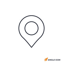 Poster - Location Pin icon vector illustration. Location Pin symbol isolated on white background.