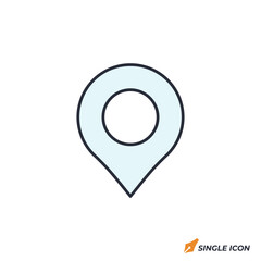 Poster - Location Pin icon vector illustration. Location Pin symbol isolated on white background.